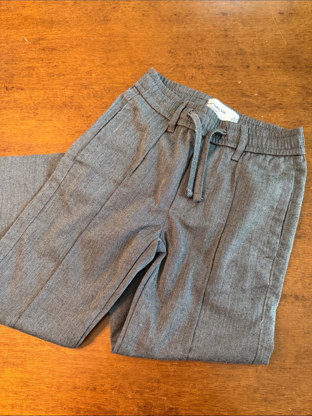 abercrombie kids Heather Gray Pull-On Jogger Pants